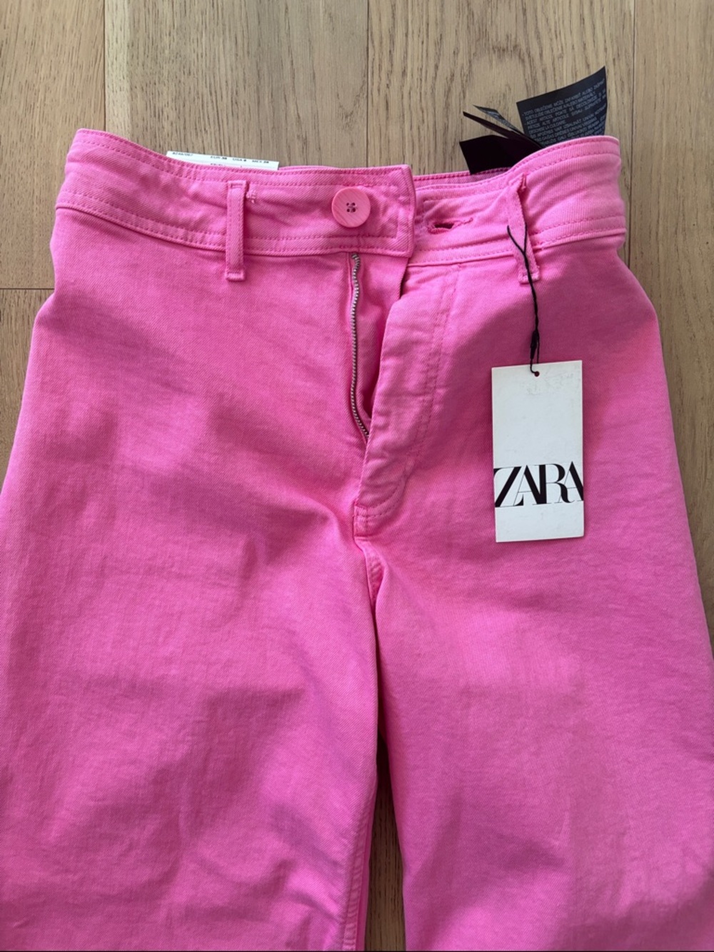 Zara Bright Pink High-Rise Jeans